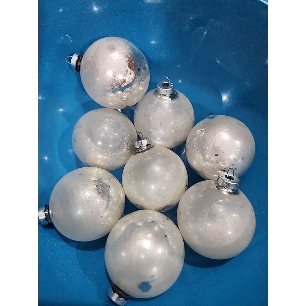 Shiny Brite 1930s Christmas Ornaments Set of 8